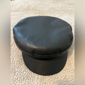 Black hat bumper hat sailor hat rock pop hat y2k